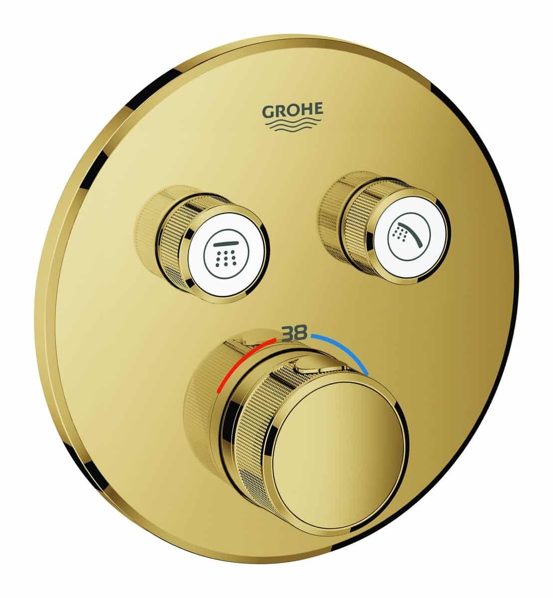 GROHE Grohtherm SmartControl termostat udv. del, rund 2SC, messing