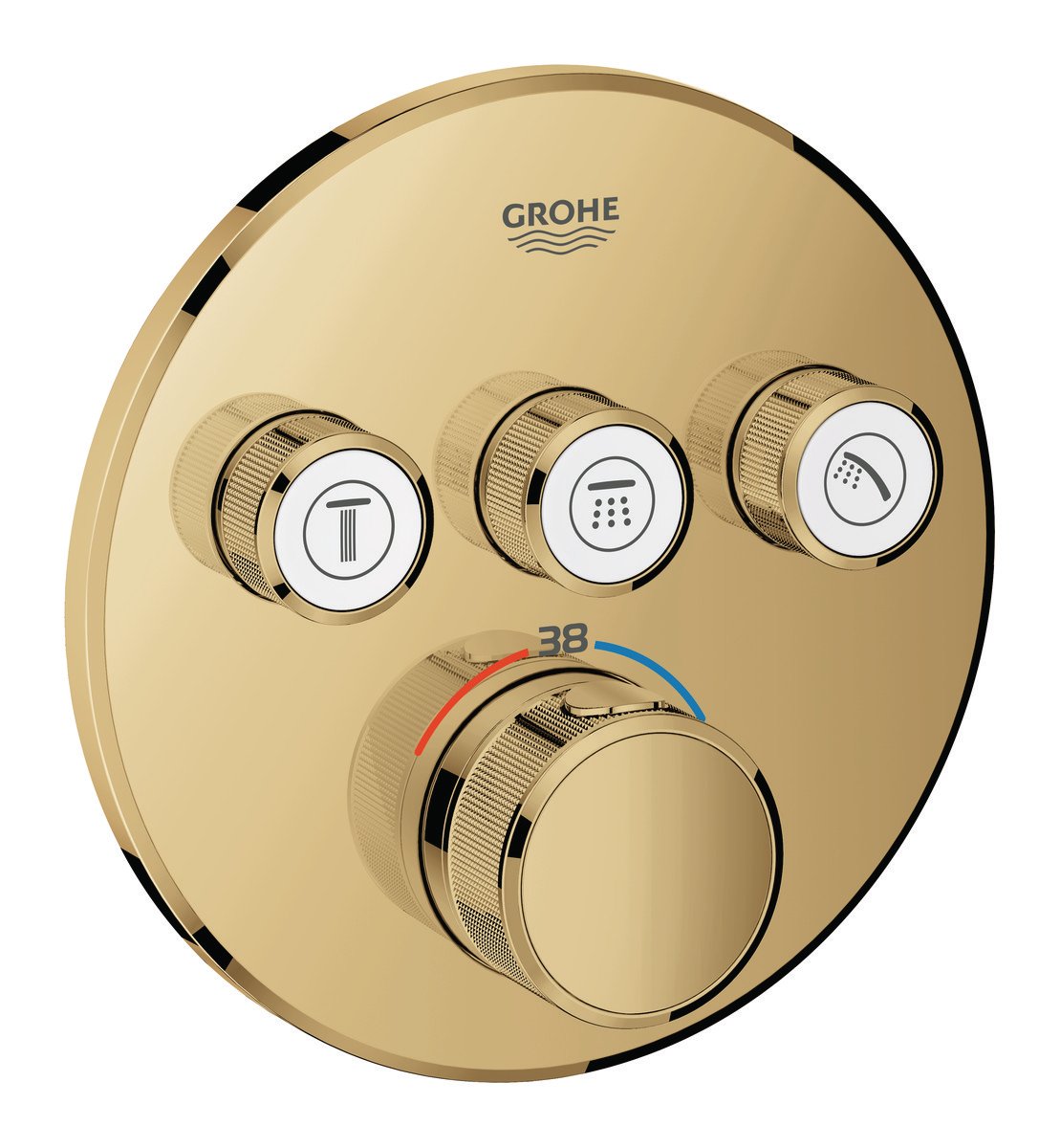 GROHE Grohtherm SmartControl termostat udv. del, rund 3SC, messing