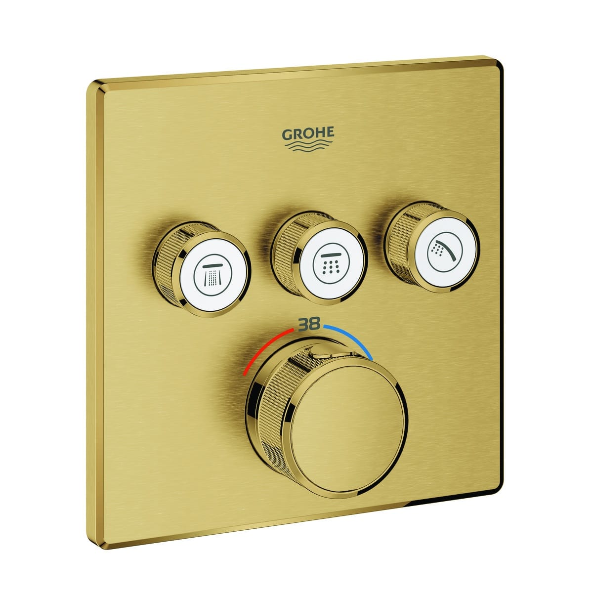 GROHE Grohtherm SmartControl termostat udv. del, firkant 3SC, messing