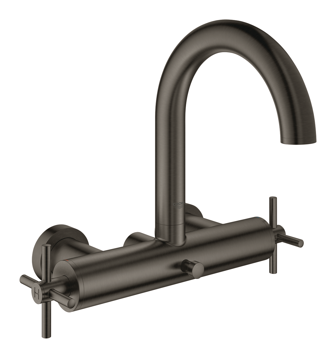 GROHE Atrio kar- og brusearmatur til væg udvendig grafit - Grohe - GROHE Atrio kar- og brusearmatur til væg udvendig grafit