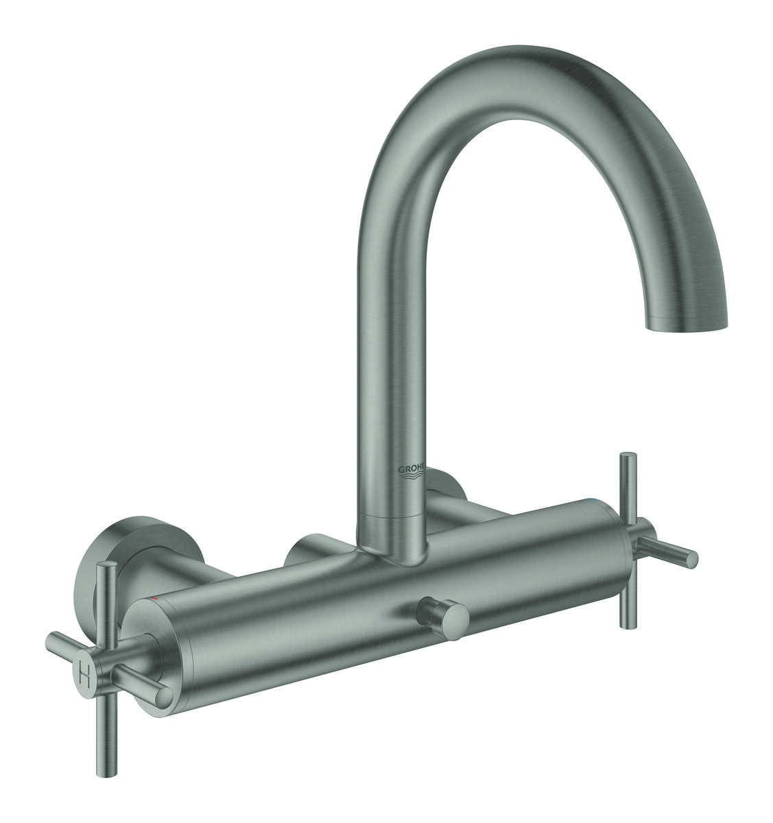 GROHE Atrio kar- og brusearmatur til væg udvendig SuperSteel - Grohe - GROHE Atrio kar- og brusearmatur til væg udvendig SuperSteel - Billede 2