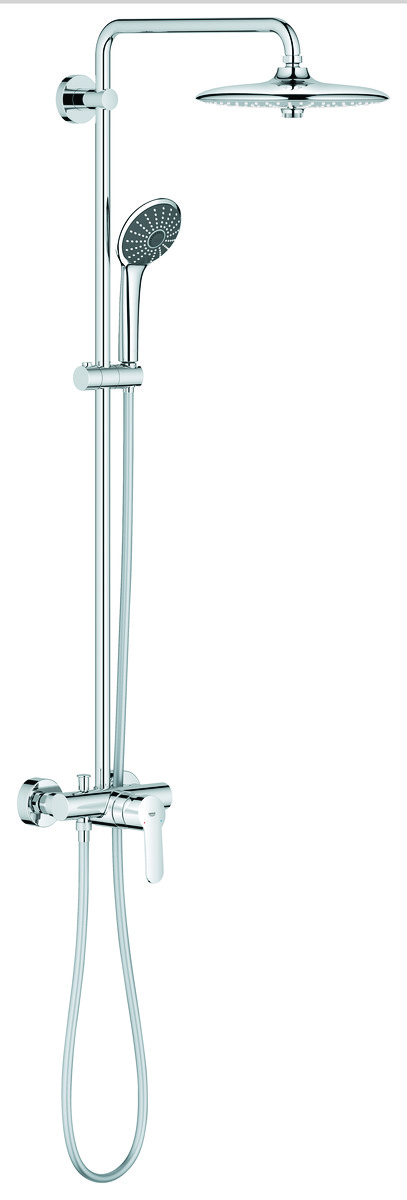 GROHE Vitalio Joy 260 etgrebs brusesystem til væg krom - Grohe - GROHE Vitalio Joy 260 etgrebs brusesystem til væg krom - Billede 2