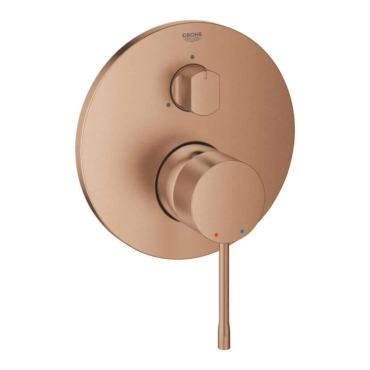 Grohe essence new etgrebsbatteri ø158 mm x 136 mm 3-vejs, børstet warm sunset messing