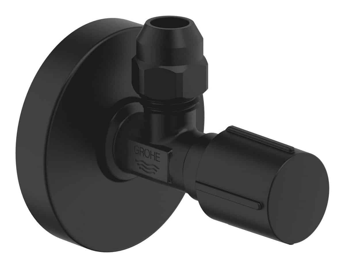 Grohe vinkelventil 1/2" x 3/8" ø55 mm, phantom black - Grohe - Grohe vinkelventil 1/2" x 3/8" ø55 mm, phantom black