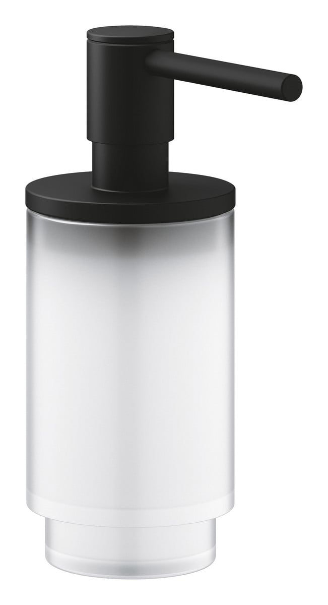 GROHE Selection sæbedispenser 120 ml, Phantom black/glas