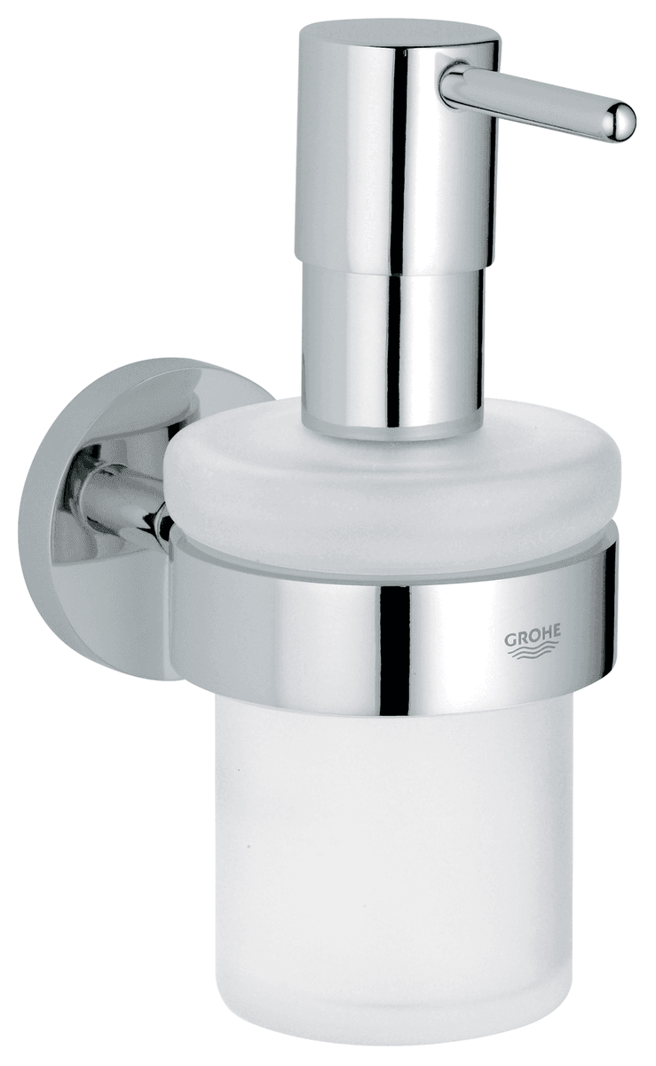 GROHE Essentials sæbe dispenser med holder, krom