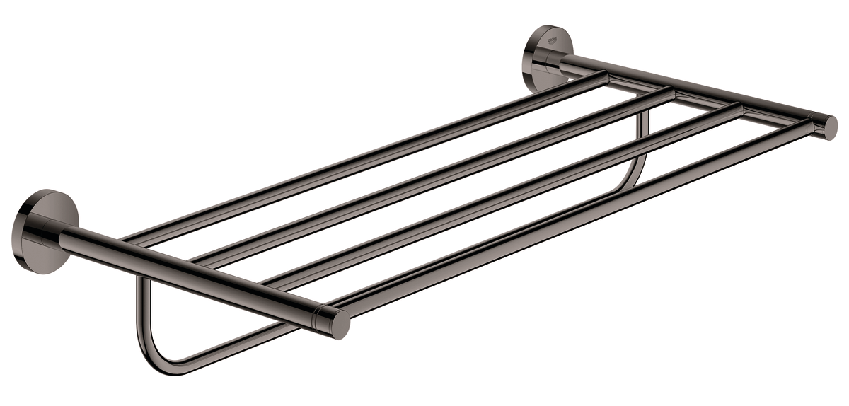 GROHE Essentials håndklædestang med hylde grafit