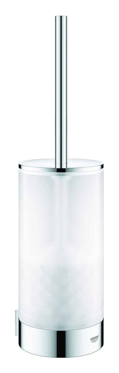 GROHE Selection toiletbørste + holder glas/krom