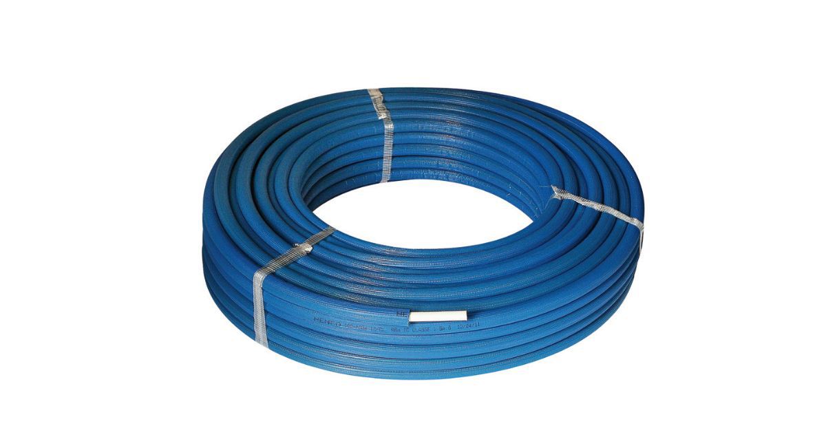 Henco alupex-rør rixc ø20 x 3,0 mm x 50 m med 13 mm blå isolering