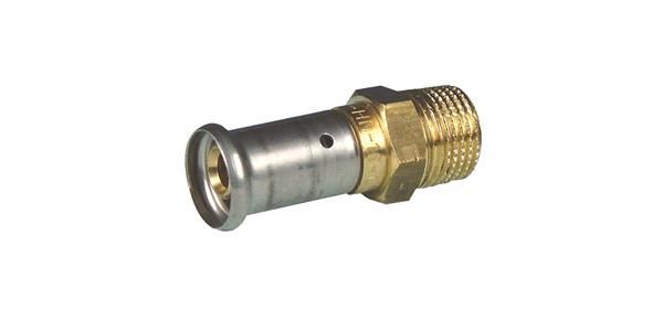 Henco pres overgangsnippel 26 mm x 3/4" CuSi
