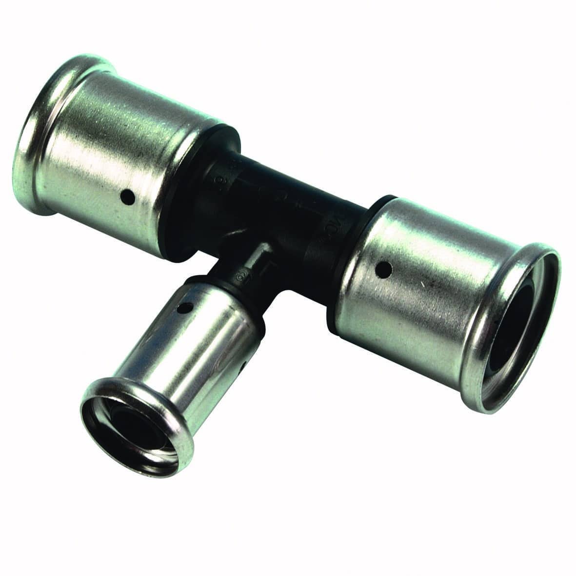 Henco pres tee PVDF reduceret 63 x 50 x 63 mm