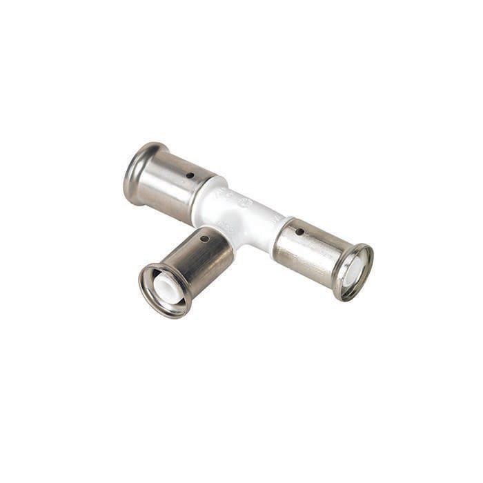Henco pres tee PVDF reduceret - 2 afgreninger 32 x 26 x 26 mm