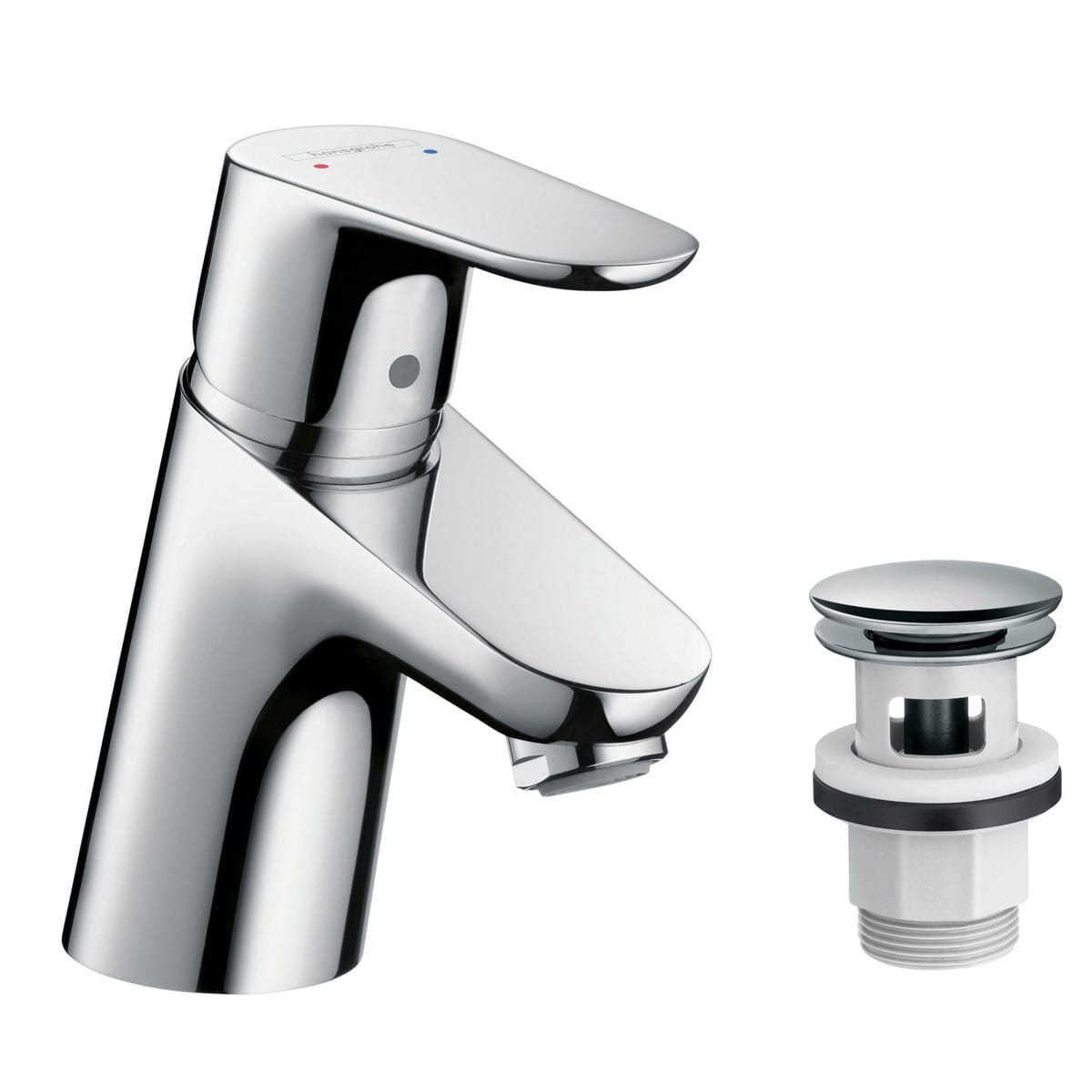 hansgrohe Focus håndvaskarmatur 70 m/PushOpen bundventil, krom - Hansgrohe - hansgrohe Focus håndvaskarmatur 70 m/PushOpen bundventil, krom - Billede 4