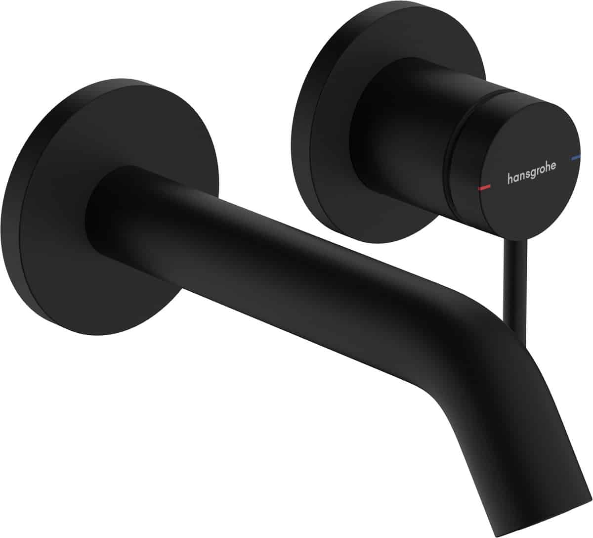 hansgrohe Tecturis S 1-grebs håndvaskarmatur 165mm tud t/hv vægmont mat sort
