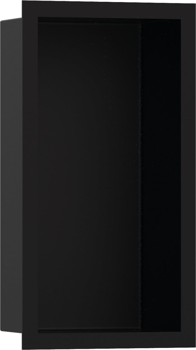 hansgrohe XtraStoris Individual vægniche mat sort med designramme 300/150/100, mat sort