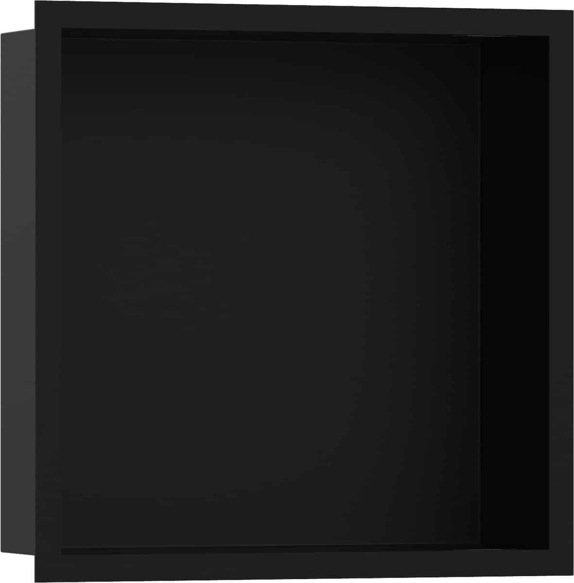hansgrohe XtraStoris Individual vægniche mat sort med designramme 300/300/100, mat sort