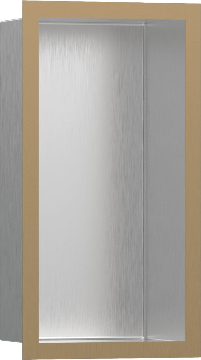 hansgrohe XtraStoris Individual vægniche børstet rustfrit stål med designramme 300/150/100, børstet