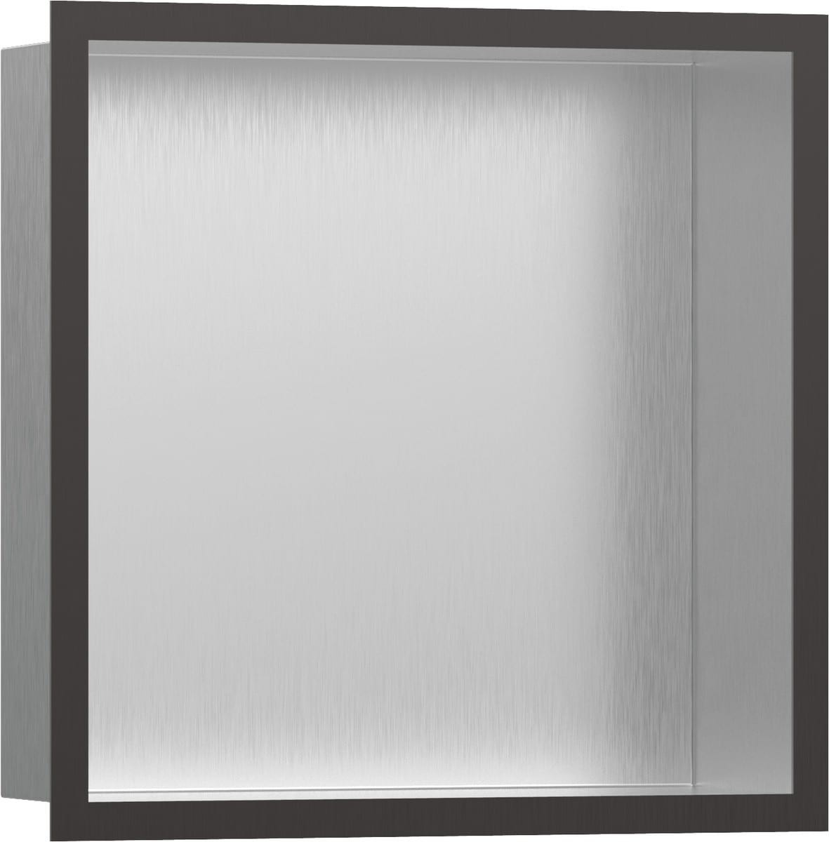 hansgrohe XtraStoris Individual vægniche børstet rustfrit stål med designramme 300/300/100, børstet
