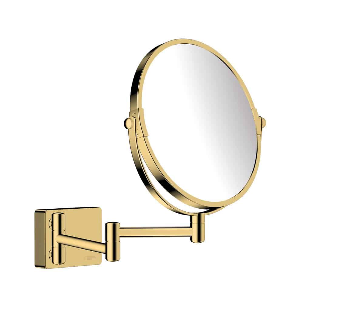 hansgrohe AddStoris barber-/kosmetikspejl, pol. guld-optik PVD