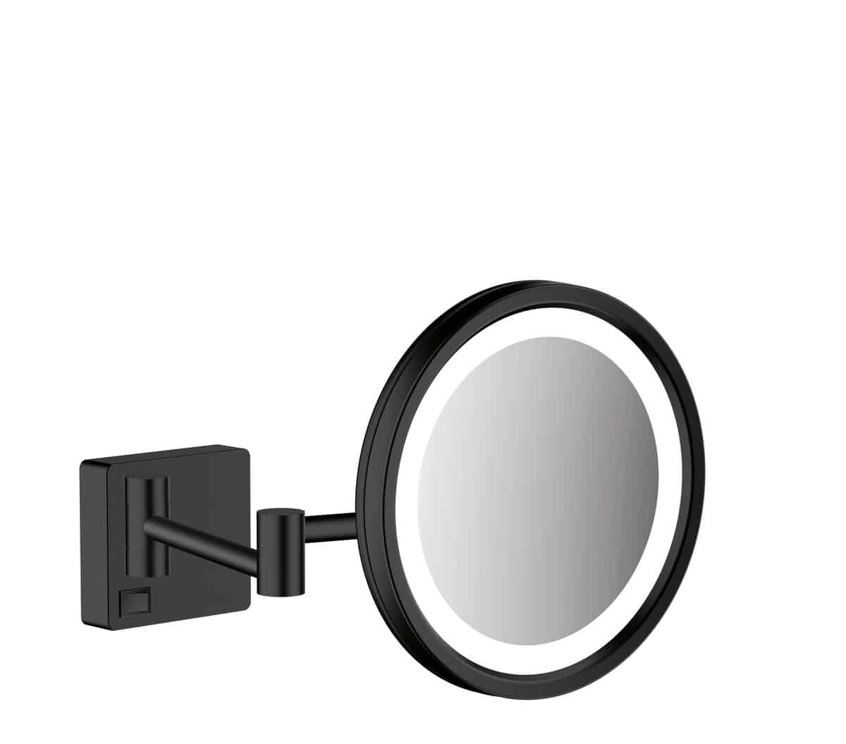 hansgrohe AddStoris barber-/kosmetikspejl med LED-lys mat sort