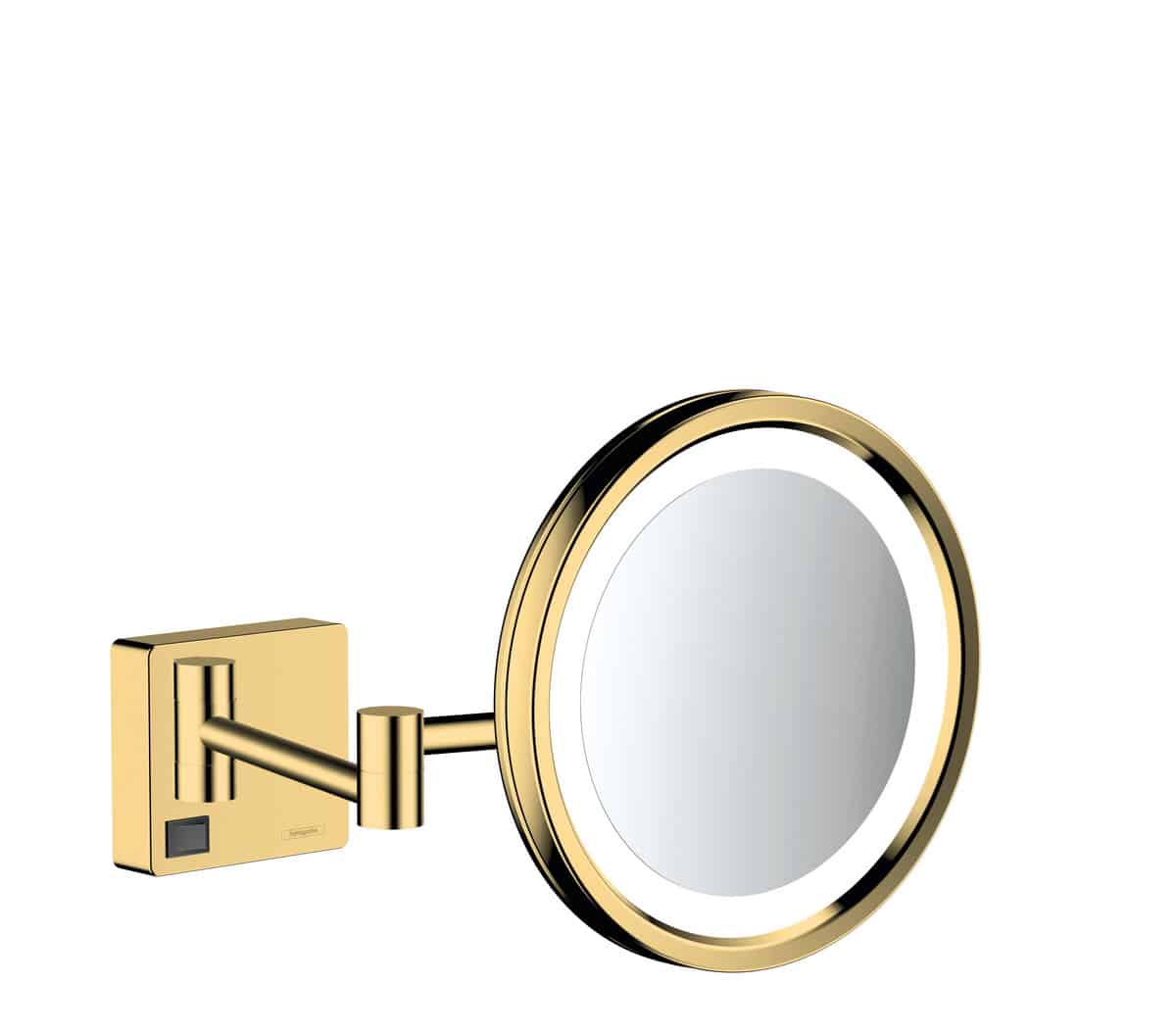 hansgrohe AddStoris barber-/kosmetikspejl med LED-lys poleret guld-optik PVD