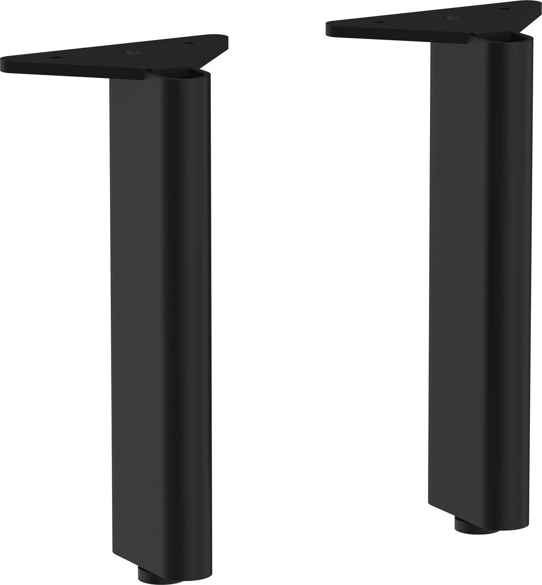 hansgrohe Xelu Q møbelben 175/60mm, 2 stk., mat sort
