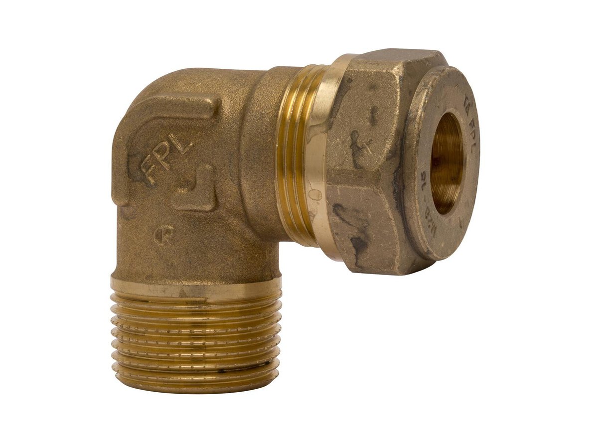 Vinkel kompression TA 90° 18X3/4 nippel - IMI HYDRONIC ENGINEERING A/S - Vinkel kompression TA 90° 18X3/4 nippel - Billede 2