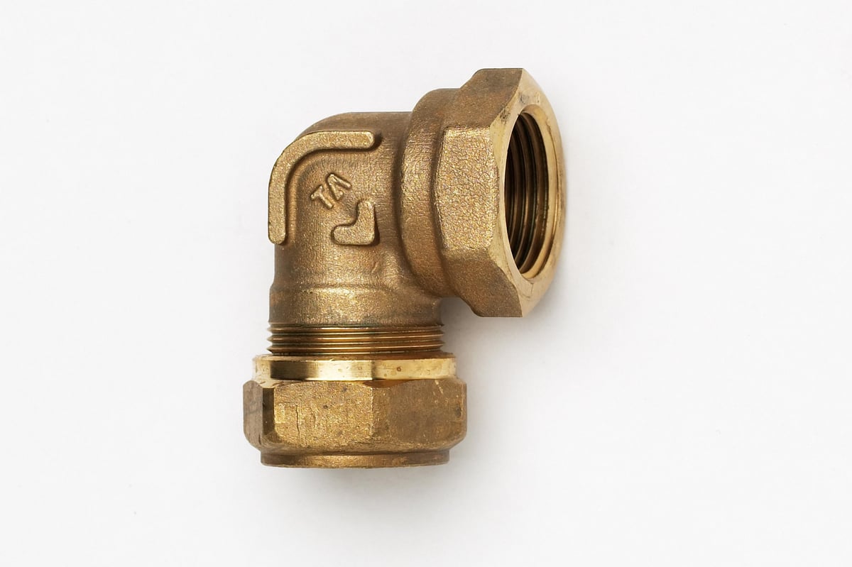 TA kompression vinkel 90° muffe/muffe 22 mm X 3/4 - IMI HYDRONIC ENGINEERING A/S - TA kompression vinkel 90° muffe/muffe 22 mm X 3/4 - Billede 2