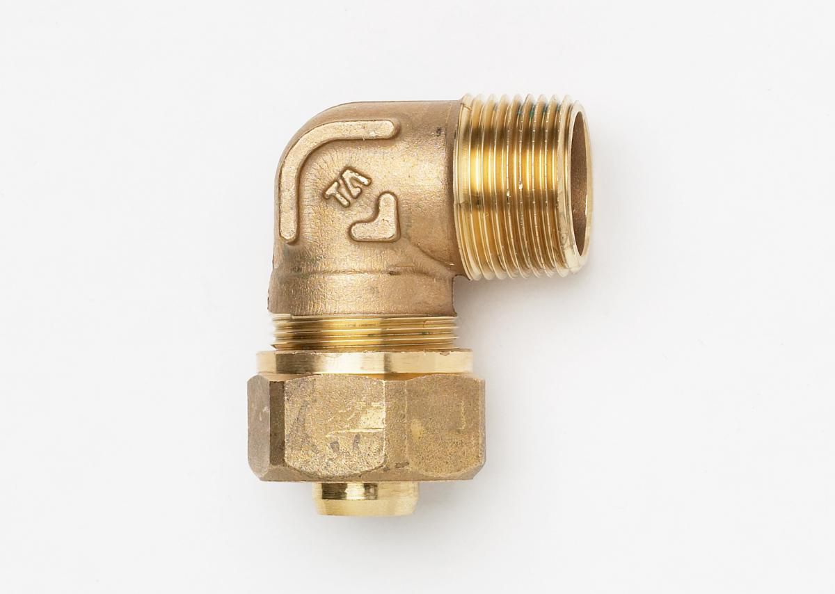 Vinkel kompression TA 90° 22 mm X 3/4 nippel - IMI HYDRONIC ENGINEERING A/S - Vinkel kompression TA 90° 22 mm X 3/4 nippel