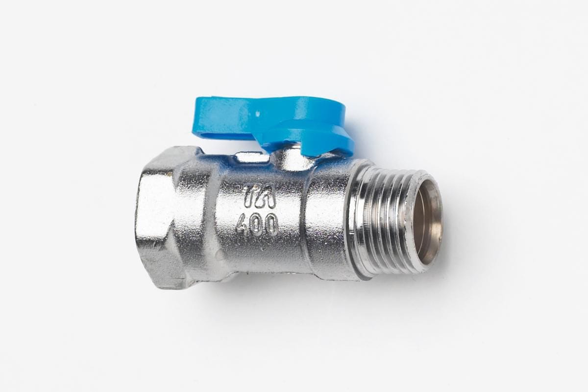 Kuglehane TA 400 1/2" muffe/nippel blåt greb