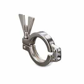 Clampring 13EU 316L m/vingemøtrik DN50 42,4-53mm