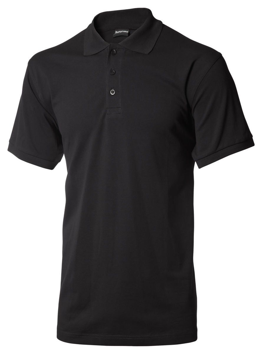 Polo shirt herrer sort - XXXL/LM logo
