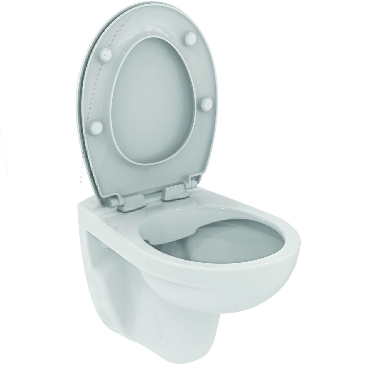 Ideal Standard Eurovit væghængt toilet Rimless inkl softclose sæde model sandwich