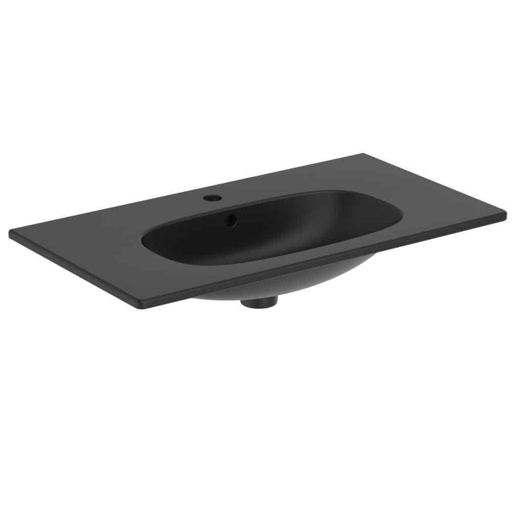 Ideal Standard Tesi håndvask 825 mm t/underskab, mat sort - Ideal Standard - Ideal Standard Tesi håndvask 825 mm t/underskab, mat sort