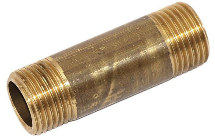 Nippelrør messing 12" x 150 mm - Isiflo A/S - Nippelrør messing 12" x 150 mm
