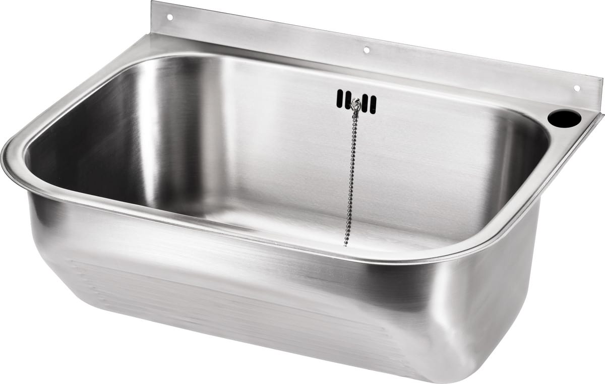 Intra Juvel vaskekar Tempra50S1R m/overløb 500x400x230mm, prop/kæde/hh th, St, rf - Juvel - Intra Juvel vaskekar Tempra50S1R m/overløb 500x400x230mm, prop/kæde/hh th, St, rf