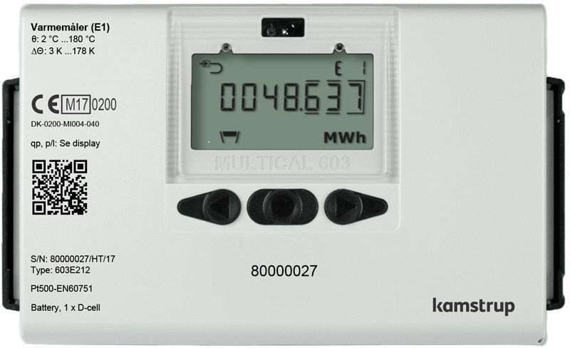 Kamstrup MULTICAL® 603 varmemåler 3,5 m3/h med returløb - Kamstrup - Kamstrup MULTICAL® 603 varmemåler 3,5 m3/h med returløb
