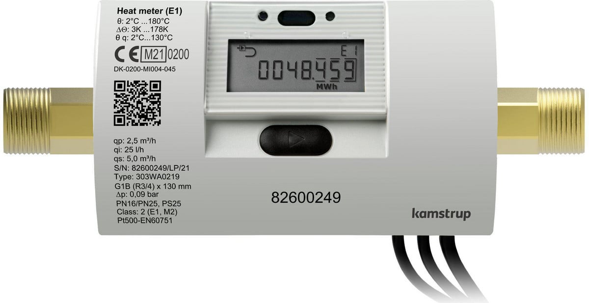 Varmemåler MULTICAL 303 2,5m3/h 130 mm x 1" retur/ultralyd