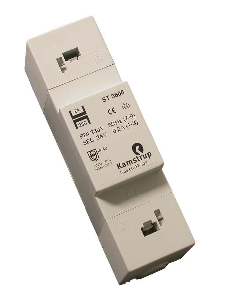 Kamstrup DIN-skinne 230VAC/24VAC Trafo - Kamstrup - Kamstrup DIN-skinne 230VAC/24VAC Trafo
