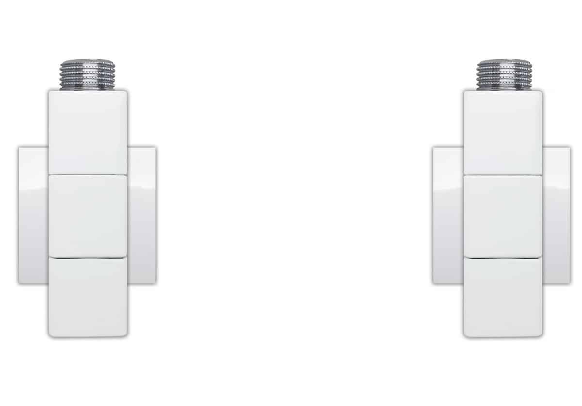 KRISS 4K2 Plus ventilsæt vinkelløbende 1/2" hvid