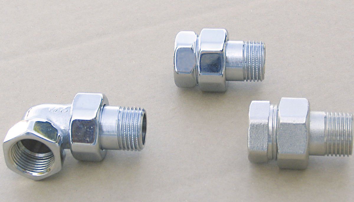 Kriss Radiatorforskruning 1/2" ligeløbende forniklet