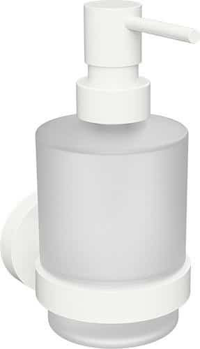 KRISS Simple sæbedispenser til væg hvid lak/matteret glas