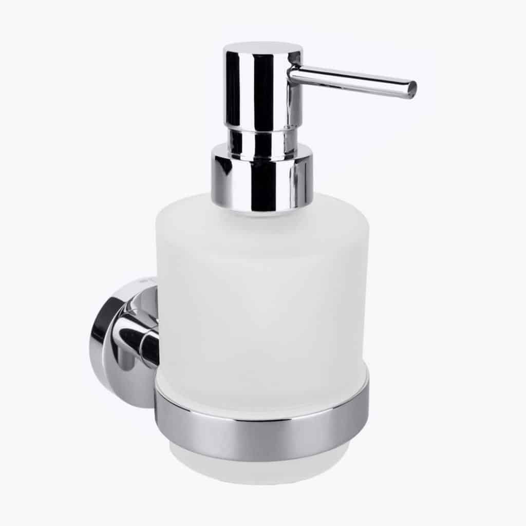 KRISS Simple sæbedispenser til væg krom/matteret glas