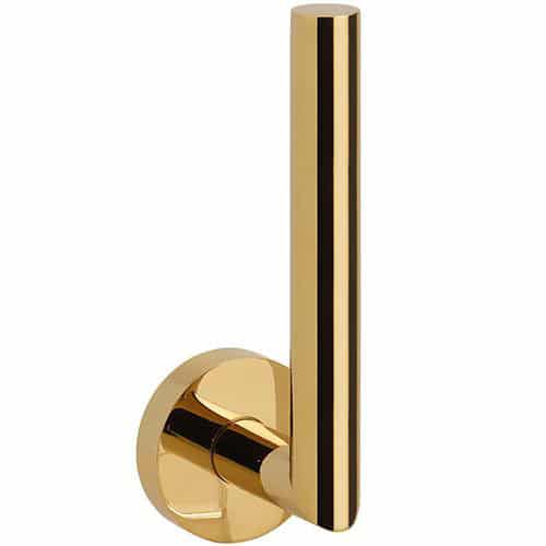 KRISS Simple reservepapirholder lodret blank messing/guld (PVD)