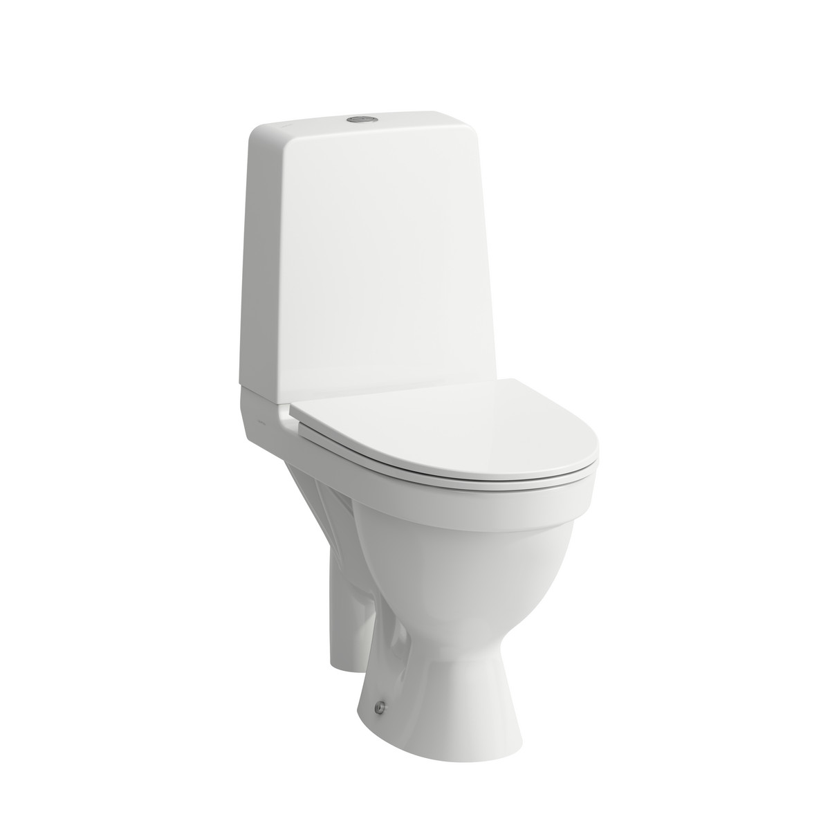 LAUFEN KOMPAS Rimless toilet med åben S-lås, hvid