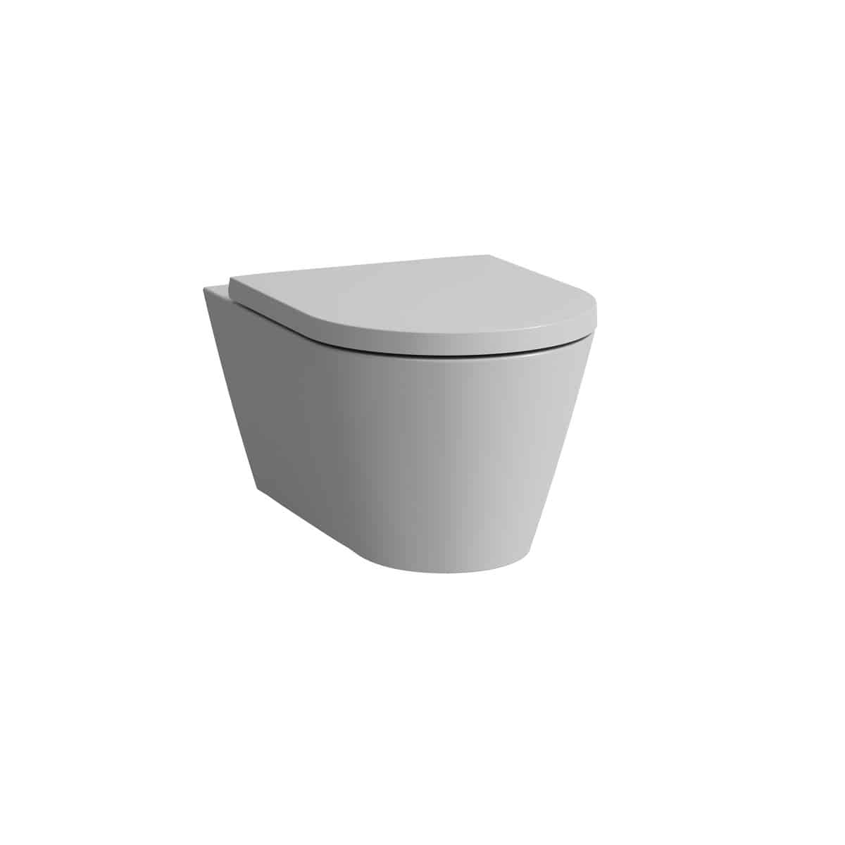 LAUFEN Kartell By LAUFEN hængeskål, Rimless, 530 x 370 mm, mat grå