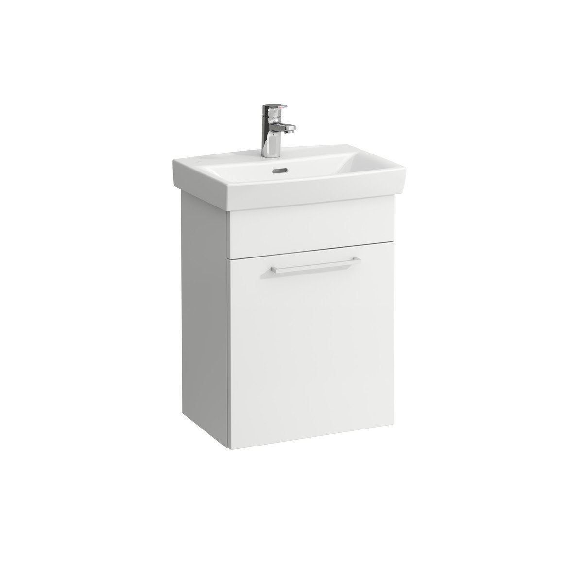 LAUFEN PRO N møbelpakke, 500 x 360 x 680 mm, højrehængt låge, mat hvid