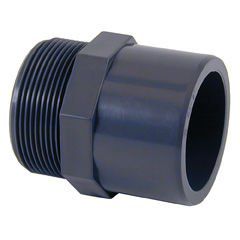 PVC gevindnippel 50 mm x 1 1/2"