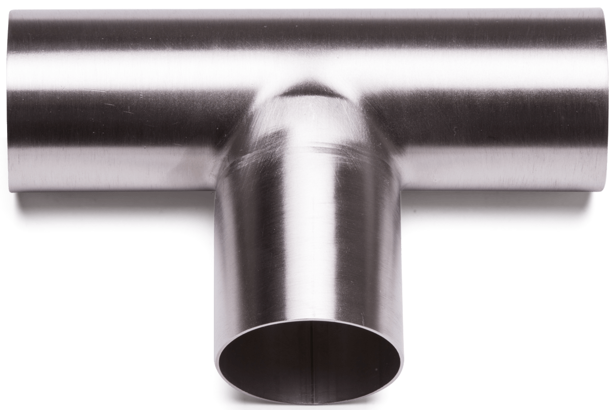 T-stykke din lige rk2 316l satin ø53x1,5