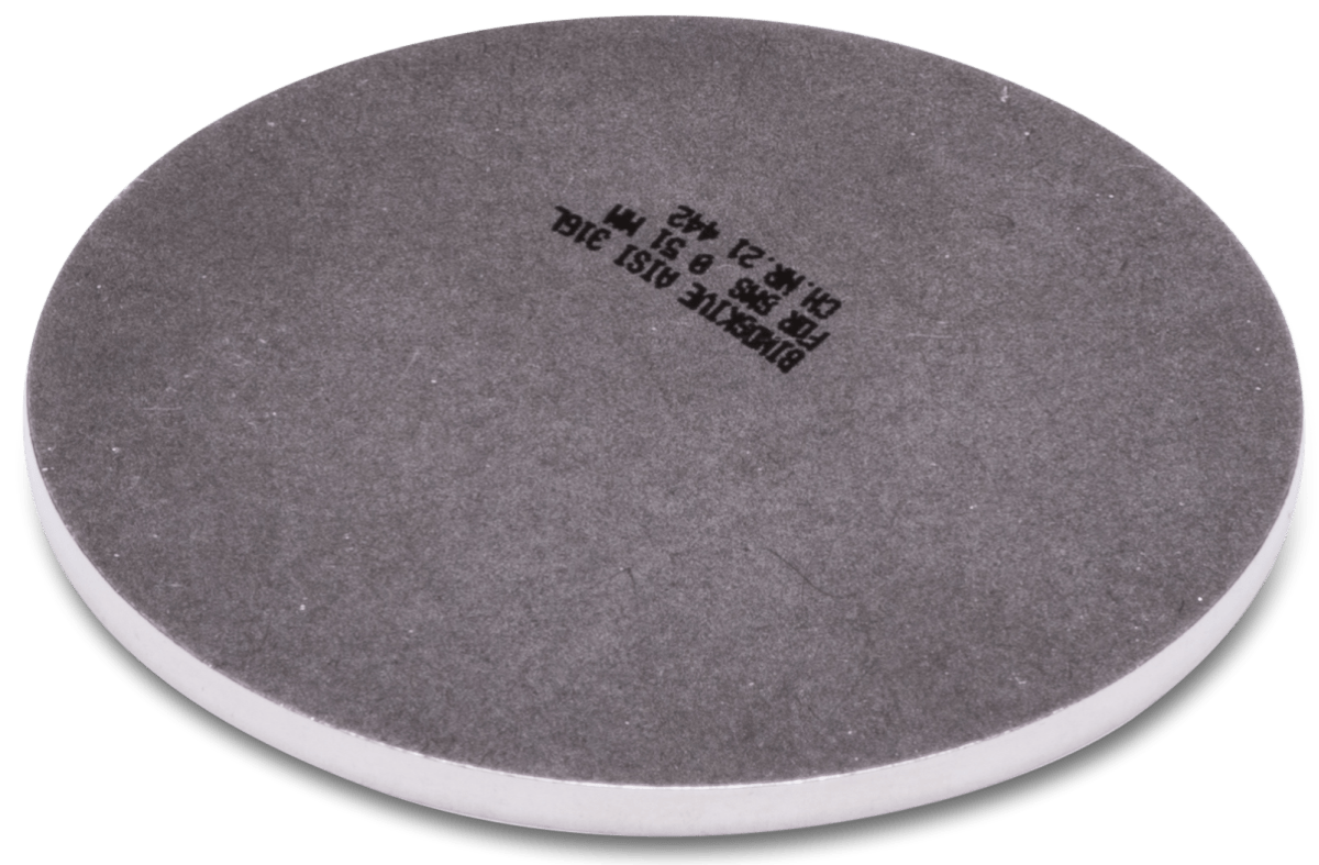 Blindskive SMS 316l ø25